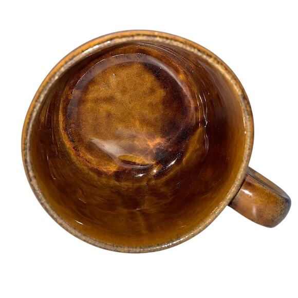 Vintage 1960s Drip Glaze Mug Illinois Sesquicentennial 1818–1968 Brown Mug - Picture 6 of 9